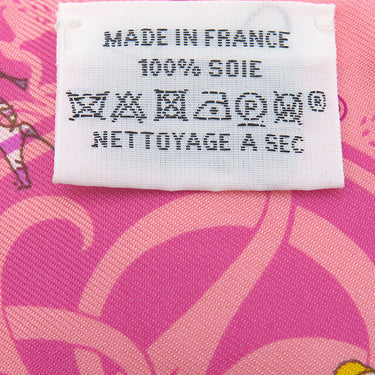 エルメス HERMES ツイリー ローズマラバー×ジョーヌヴィフ×ルージュ シルク スカーフ 【Ex-Libris Les Parisiennes/エクスリブリス パリジェンヌ】