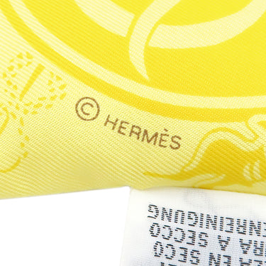 エルメス HERMES ツイリー イエロー系 シルク スカーフ 【Ex-Libris Les Parisiennes/エクスリブリス パリジェンヌ】