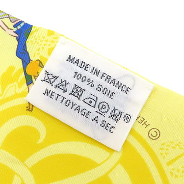 エルメス HERMES ツイリー イエロー系 シルク スカーフ 【Ex-Libris Les Parisiennes/エクスリブリス パリジェンヌ】