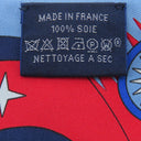 エルメス HERMES ツイリー マリン×ルージュ×ホワイト シルク スカーフ 【LA SOURCE DE PEGASE/ペガサスの源泉】