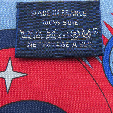 エルメス HERMES ツイリー マリン×ルージュ×ホワイト シルク スカーフ 【LA SOURCE DE PEGASE/ペガサスの源泉】