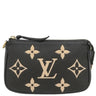 ルイヴィトン LOUIS VUITTON ミニ ポシェット アクセソワール M80732 ノワール モノグラムアンプラント ポーチ ゴールド金具 黒 チェーンショルダー ミニバッグ