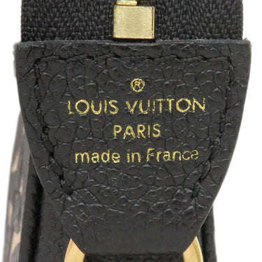 ルイヴィトン LOUIS VUITTON ミニ ポシェット アクセソワール M80732 ノワール モノグラムアンプラント ポーチ ゴールド金具 黒 チェーンショルダー ミニバッグ