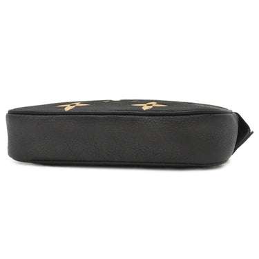 ルイヴィトン LOUIS VUITTON ミニ ポシェット アクセソワール M80732 ノワール モノグラムアンプラント ポーチ ゴールド金具 黒 チェーンショルダー ミニバッグ