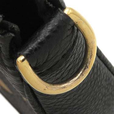 ルイヴィトン LOUIS VUITTON ミニ ポシェット アクセソワール M80732 ノワール モノグラムアンプラント ポーチ ゴールド金具 黒 チェーンショルダー ミニバッグ