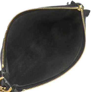 ルイヴィトン LOUIS VUITTON ミニ ポシェット アクセソワール M80732 ノワール モノグラムアンプラント ポーチ ゴールド金具 黒 チェーンショルダー ミニバッグ