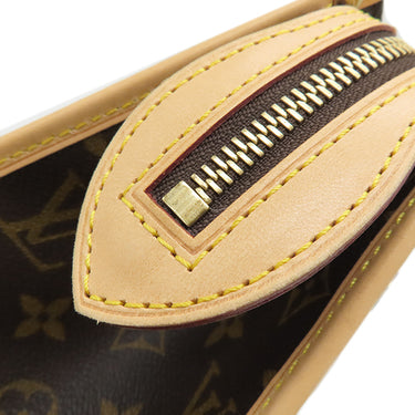 ルイヴィトン LOUIS VUITTON ポパンクール オ M40007 モノグラム モノグラムキャンバス ショルダーバッグ ゴールド金具 茶 肩掛け トートバッグ