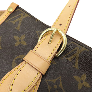 ルイヴィトン LOUIS VUITTON ポパンクール オ M40007 モノグラム モノグラムキャンバス ショルダーバッグ ゴールド金具 茶 肩掛け トートバッグ