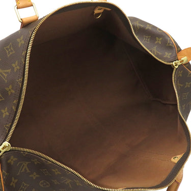 ルイヴィトン LOUIS VUITTON キーポル 55 M41424 モノグラム モノグラムキャンバス ボストンバッグ ゴールド金具 茶 鍵・パドロック・ポワニエ欠品 ※イニシャル入り