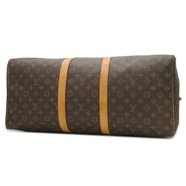ルイヴィトン LOUIS VUITTON キーポル 55 M41424 モノグラム モノグラムキャンバス ボストンバッグ ゴールド金具 茶 鍵・パドロック・ポワニエ欠品 ※イニシャル入り