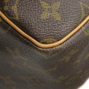 ルイヴィトン LOUIS VUITTON キーポル 55 M41424 モノグラム モノグラムキャンバス ボストンバッグ ゴールド金具 茶 鍵・パドロック・ポワニエ欠品 ※イニシャル入り