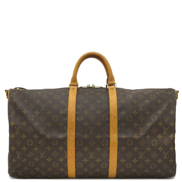 ルイヴィトン LOUIS VUITTON キーポル バンドリエール 55 M41414 モノグラム モノグラムキャンバス ボストンバッグ ゴールド金具 茶 旅行カバン