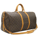 ルイヴィトン LOUIS VUITTON キーポル バンドリエール 55 M41414 モノグラム モノグラムキャンバス ボストンバッグ ゴールド金具 茶 旅行カバン