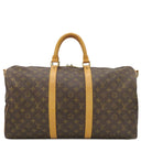 ルイヴィトン LOUIS VUITTON キーポル バンドリエール50 M41416 モノグラム モノグラムキャンバス ボストンバッグ ゴールド金具 茶 鍵・パドロック欠品