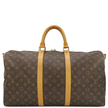 ルイヴィトン LOUIS VUITTON キーポル バンドリエール50 M41416 モノグラム モノグラムキャンバス ボストンバッグ ゴールド金具 茶 鍵・パドロック欠品