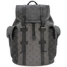 ルイヴィトン LOUIS VUITTON クリストファー MM M45419 モノグラムエクリプス モノグラムエクリプスキャンバス モノグラムエクリプスリバースキャンバス リュック・デイパック シルバー金具 黒 グレー