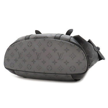 ルイヴィトン LOUIS VUITTON クリストファー MM M45419 モノグラムエクリプス モノグラムエクリプスキャンバス モノグラムエクリプスリバースキャンバス リュック・デイパック シルバー金具 黒 グレー