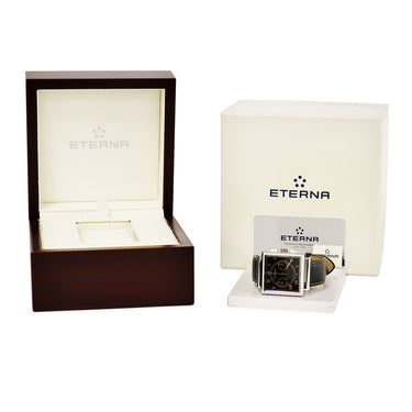 腕時計 エテルナ Eterna コンチキ ヘリテージ クロノグラフ 1938.41.45.1250 自動巻き メンズ ブラック 黒 スクエア デイト 限定