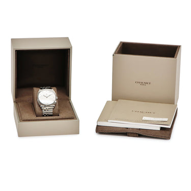 腕時計 ショーメ CHAUMET ダンディ ティアラ W11673-26I 自動巻き メンズ レディース 新品同様品 純正ダイヤ ホワイト シェル