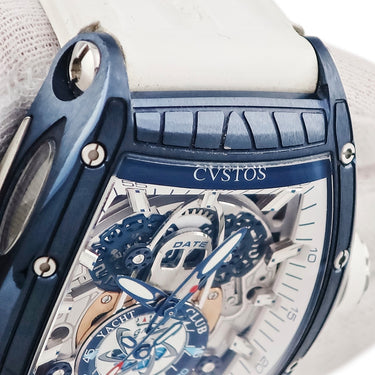 腕時計 クストス CVSTOS チャレンジ シーライナー GMT ポルトフィーノ CVT-SEA-GMT-PORTO BLST 自動巻き メンズ ブルーPVD 限定25本