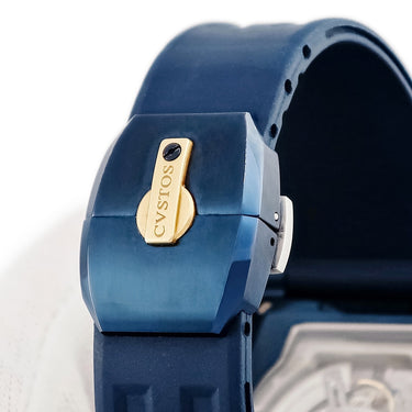 腕時計 クストス CVSTOS チャレンジ シーライナー CVT-SEA-CP5N BLST 自動巻き メンズ K18RG×SS コンビ ブルーPVD スケルトン