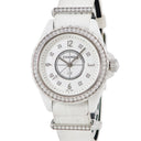 腕時計 シャネル CHANEL J12 H4190 クオーツ レディース 純正ダイヤ ホワイト ラウンド アラビア