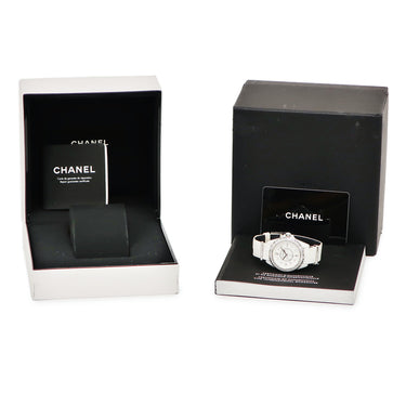 腕時計 シャネル CHANEL J12 H4190 クオーツ レディース 純正ダイヤ ホワイト ラウンド アラビア