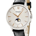 腕時計 モンブラン Montblanc ヘリテイジ スピリット ムーンフェイズ 111620 自動巻き メンズ デイト シルバー バー ローマン