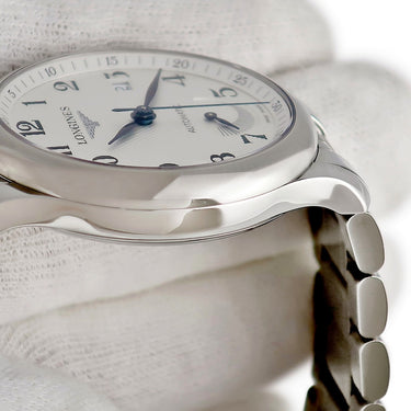 腕時計 ロンジン LONGINES マスターコレクション パワーリザーブ L2.708.4.78.6 自動巻き メンズ シルバー アラビア