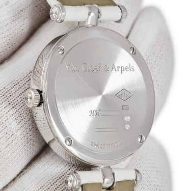 腕時計 ヴァンクリーフアーペル Van Cleef & Arpels レディ アーペル パピヨン WDWF08B3 クオーツ レディース K18WG無垢 純正ダイヤ シェル
