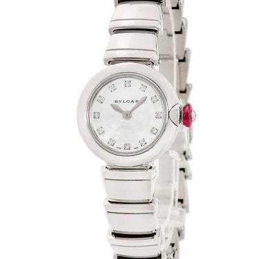 腕時計 ブルガリ BVLGARI ピッコラ ルチェア LUVCHEA 102901 LU23S クオーツ レディース 純正ダイヤ シェル