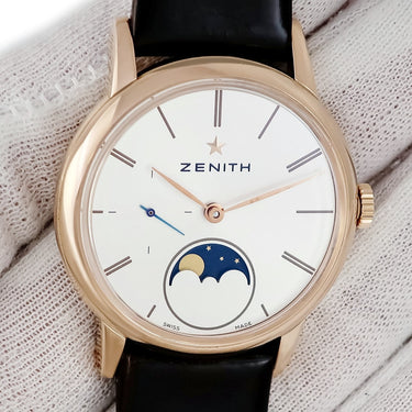 腕時計 ゼニス ZENITH エリート レディ ムーンフェイズ 18.2330.692/01.C713 自動巻き レディース K18RG無垢 スモールセコンド