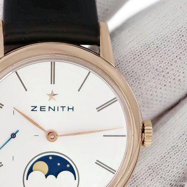 腕時計 ゼニス ZENITH エリート レディ ムーンフェイズ 18.2330.692/01.C713 自動巻き レディース K18RG無垢 スモールセコンド
