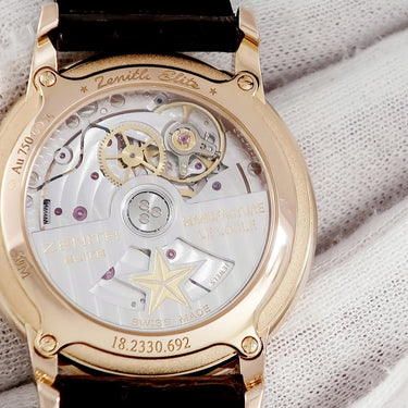 腕時計 ゼニス ZENITH エリート レディ ムーンフェイズ 18.2330.692/01.C713 自動巻き レディース K18RG無垢 スモールセコンド