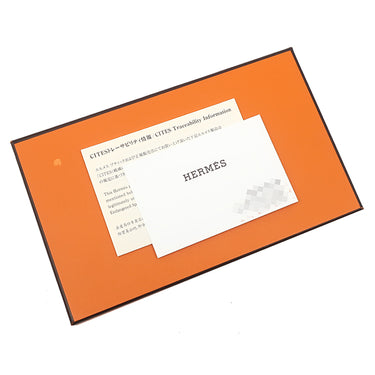 エルメス HERMES ベアンスフレ ブルーマリン アリゲーター 長財布 シルバー金具 紺 クロコ 二つ折り財布