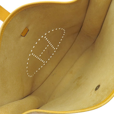 エルメス HERMES エヴリン1 GM イエロー クシュベル ショルダーバッグ ゴールド金具 黄色