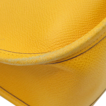 エルメス HERMES エヴリン1 GM イエロー クシュベル ショルダーバッグ ゴールド金具 黄色