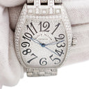 腕時計 フランクミュラー FRANCK MULLER トノウカーベックス 5850 自動巻き メンズ ダイヤ パヴェ トノー ビザン数字