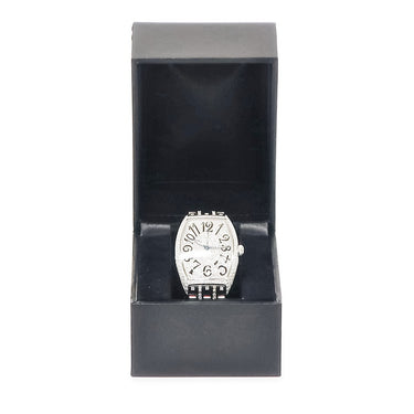 腕時計 フランクミュラー FRANCK MULLER トノウカーベックス 5850 自動巻き メンズ ダイヤ パヴェ トノー ビザン数字