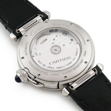 腕時計 カルティエ Cartier パシャ ドゥ カルティエ 41mm WSPA0010 自動巻き メンズ ギヨシェ 青針 ブルースティール デイト