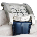 腕時計 ブルガリ BVLGARI アショーマ クロノグラフ AA48SCH 自動巻き メンズ ホワイト 白 デイト スモールセコンド バー アラビア