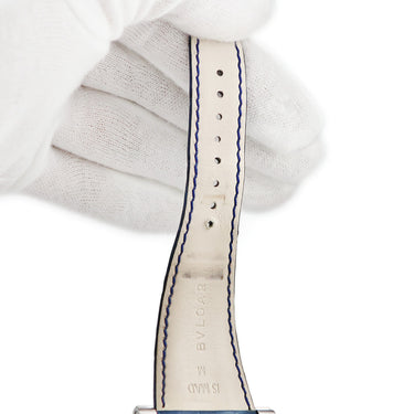 腕時計 ブルガリ BVLGARI アショーマ クロノグラフ AA48SCH 自動巻き メンズ ホワイト 白 デイト スモールセコンド バー アラビア