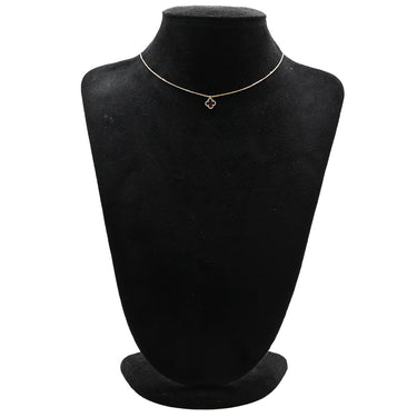 ヴァンクリーフアーペル Van Cleef & Arpels スウィート アルハンブラ ペンダント VCARN59M00 赤Xローズゴールド K18RG カーネリアン ネックレス 赤 Au750 18K