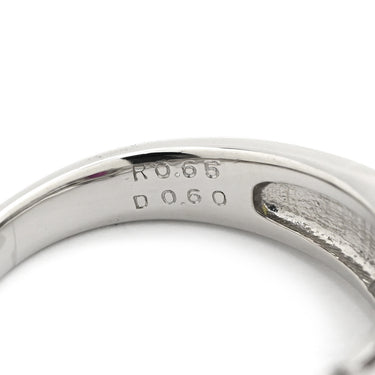 ノンブランド NON BRAND ルビー ダイヤリング プラチナシルバー Pt900 ルビー ダイヤモンド リング 指輪 レッド 赤 11号