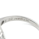 ノンブランド NON BRAND アクアマリン ダイヤリング プラチナシルバー Pt900 アクアマリン リング 指輪 青 ライトブルー 水色 14号