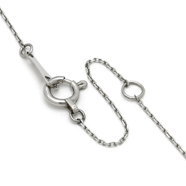 ノンブランド NON BRAND サファイア ダイヤペンダント プラチナシルバー Pt900 サファイア ダイヤモンド Pt850(チェーン) ネックレス 青 ブルー