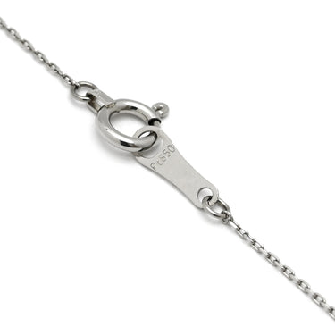 ノンブランド NON BRAND サファイア ダイヤペンダント プラチナシルバー Pt900 サファイア ダイヤモンド Pt850(チェーン) ネックレス 青 ブルー