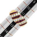 ゲインズボロウ GAINSBOROUGH レッド×イエローゴールド K18YG ルビー ダイヤモンド リング 指輪 赤 ゲインズボロー Au750 18K 18金 ルビー ダイヤ ストライプ 12号