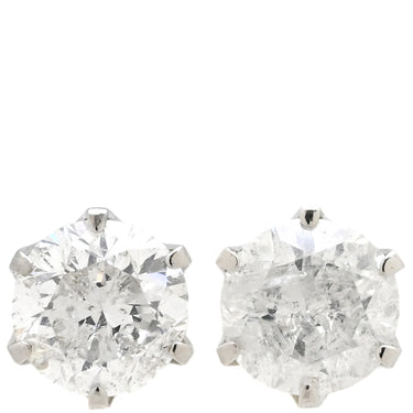 ノンブランド NON BRAND ダイヤピアス プラチナシルバー Pt900 ダイヤモンド ピアス 1P 1粒