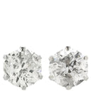 ノンブランド NON BRAND プラチナシルバー Pt900 ダイヤモンド ピアス 1P 1石 1粒 ダイヤ プラチナ900